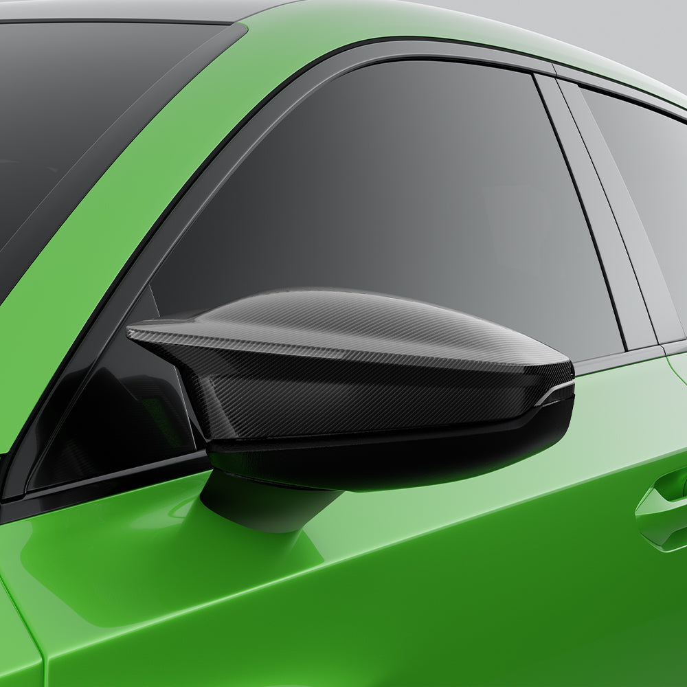 Audi A3/S3/RS3 8Y and 8Y.5 FL Carbon Fiber Mirror Caps/Shells OEM+ SOOQOO