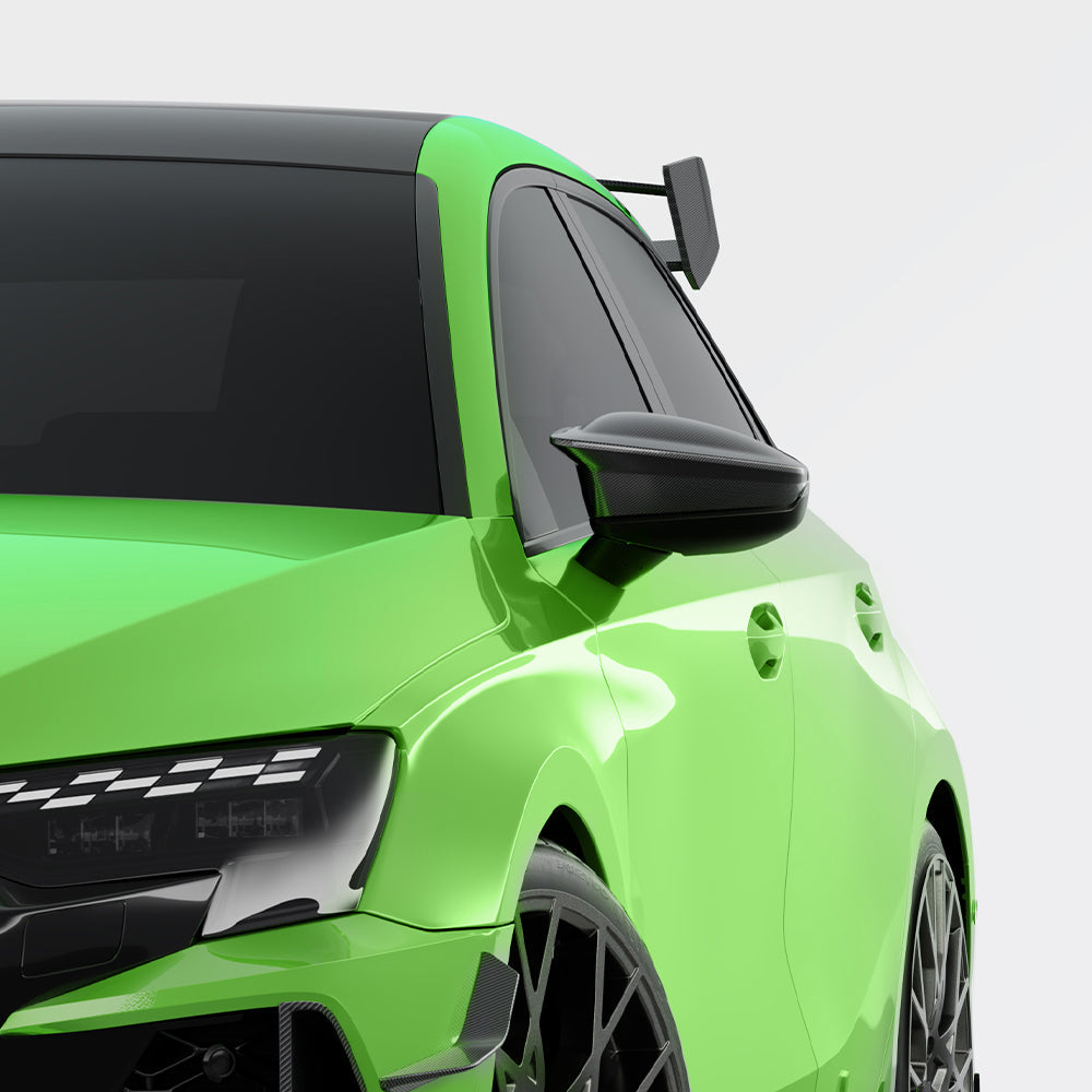 Audi A3/S3/RS3 8Y and 8Y.5 FL Carbon Fiber Mirror Caps/Shells OEM+ SOOQOO