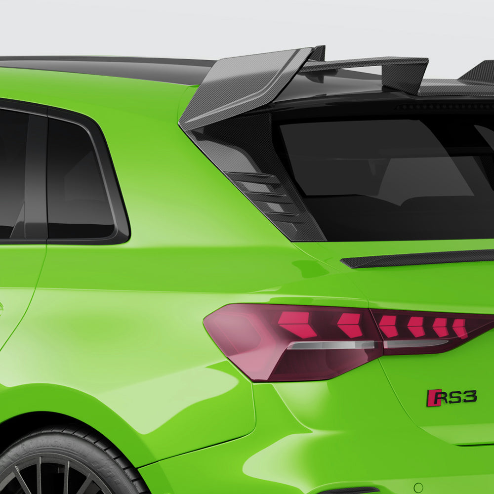Audi A3/S3/RS3 8Y and 8Y.5 Rear Window Carbon Fibre Wing/Spoiler Trim SOOQOO