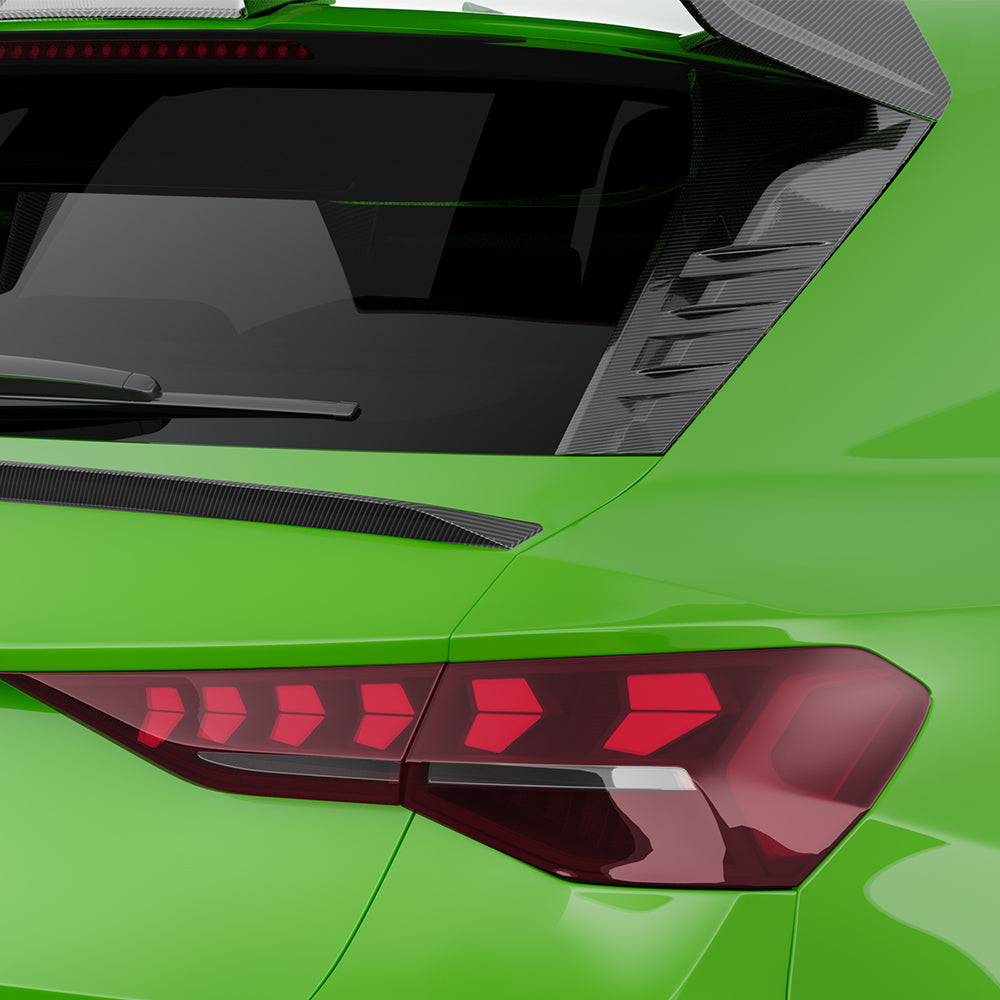Audi A3/S3/RS3 8Y and 8Y.5 Rear Window Carbon Fibre Wing/Spoiler Trim SOOQOO