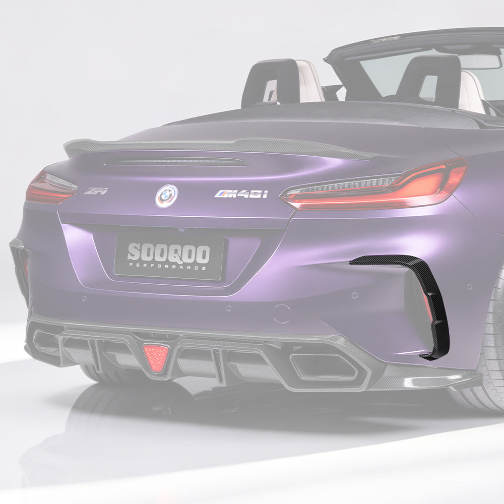 BMW Z4 G29 Prepreg Carbon Fibre Rear Bumper Inserts SOOQOO