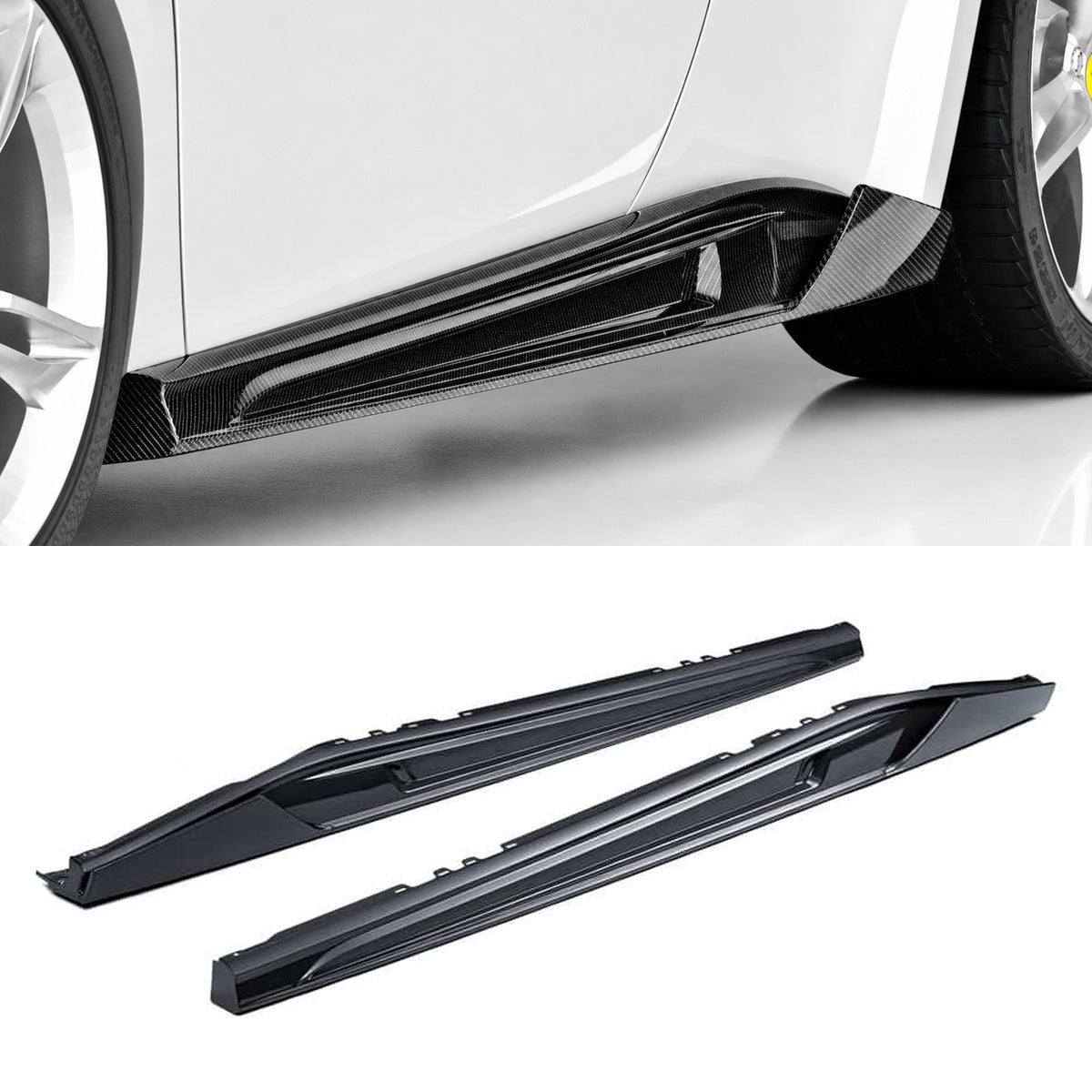 Ferrari 296 GTB/GTS Carbon Fibre Side Skirts
