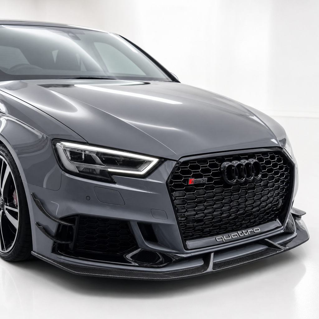 Audi RS3 8V.5 Carbon Fiber Front Bumper Splitter Lip V1