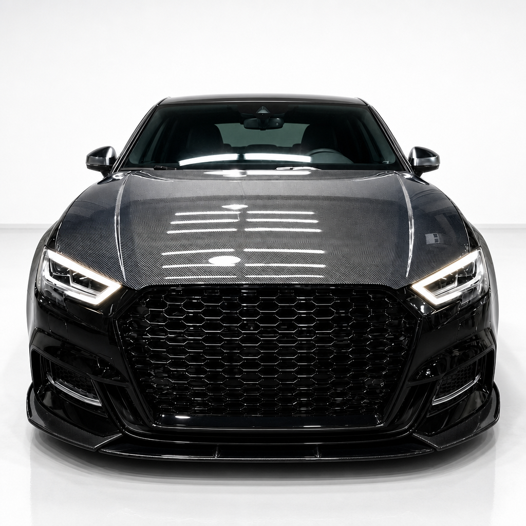 Capot en fibre de carbone pour Audi A3/S3 8V