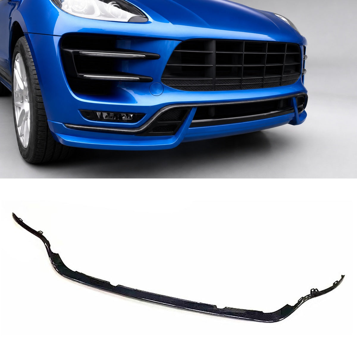 Porsche Macan 95B.1 Carbon Fibre Front Bumper Canard Vent Trim