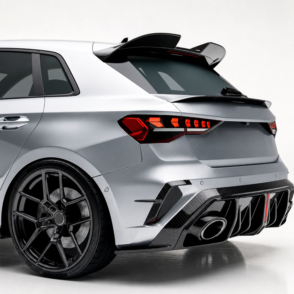 Audi RS3 8Y.5 Facelift Kohlefaser-Heckdiffusor