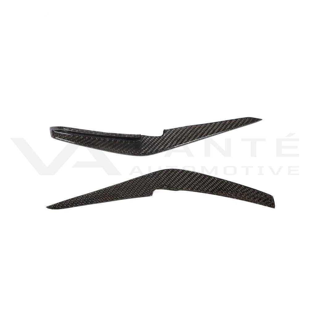 Canards de Pare-chocs Avant en Fibre de Carbone pour Audi A4 S-Line / S4 B9.5