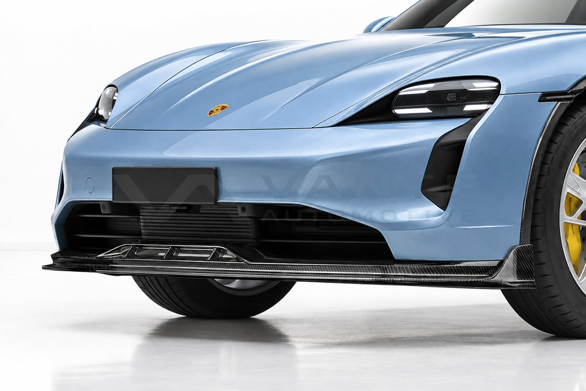 Porsche Taycan Cross Turismo Carbon Fibre Front Lip – image 2