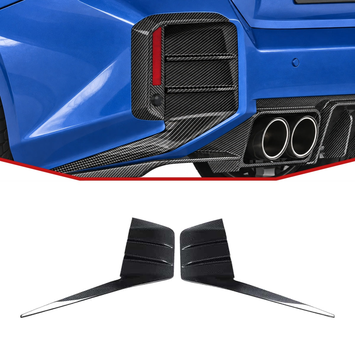 BMW M2 G87 Carbon Fibre Rear Bumper Trim