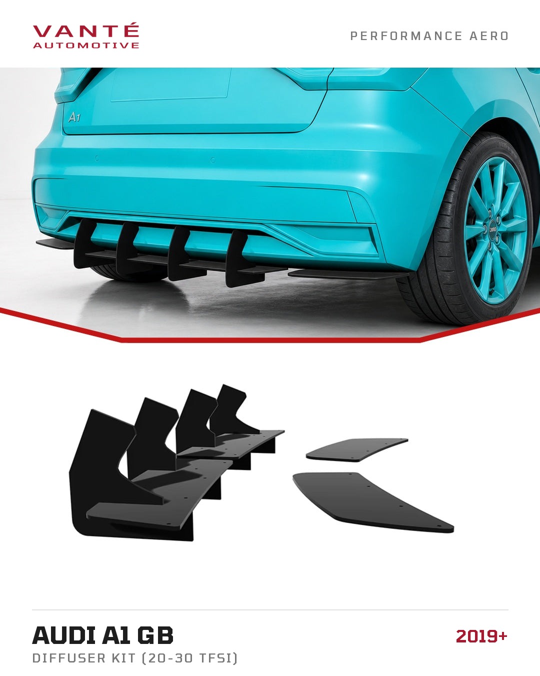Audi A1 GB Diffuser Kit (20-30 TFSI)