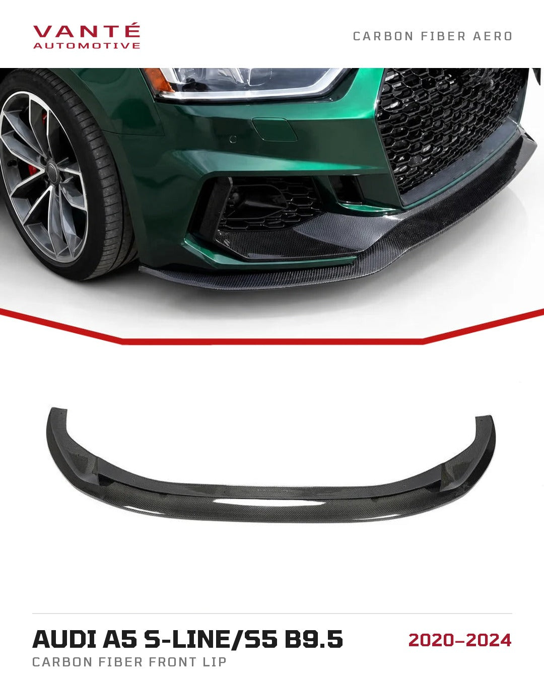 Audi A5 S-Line/S5 B9.5 Carbon Fibre Front Lip