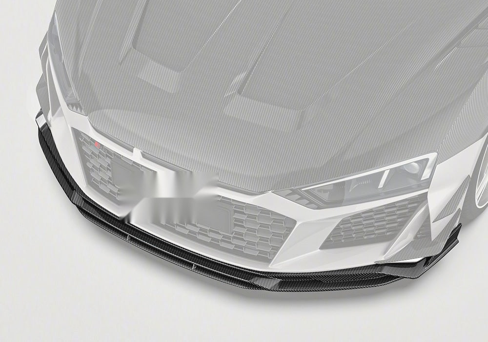 Audi R8 Mk2.5 Carbon Fibre Front Lip - prepreg dry carbon autoclave race-inspired upgrade