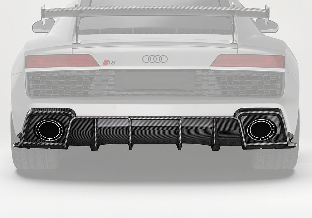 Audi R8 Mk2.5 Carbon Fibre Rear Diffuser - aggressive aerodynamic styling upgrade