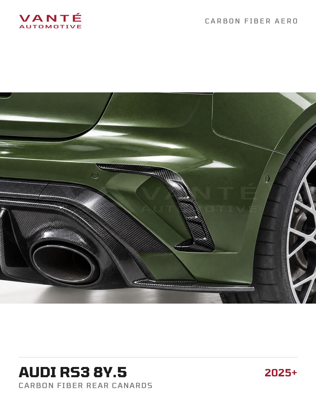 Audi RS3 8Y Carbon Fibre Rear Canards