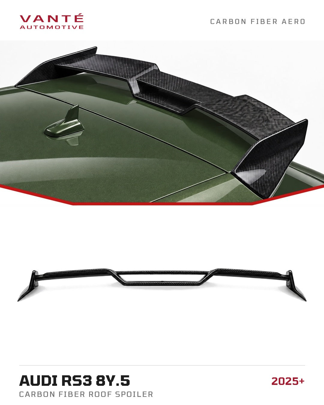 Audi RS3 8Y Carbon Fibre Roof Spoiler