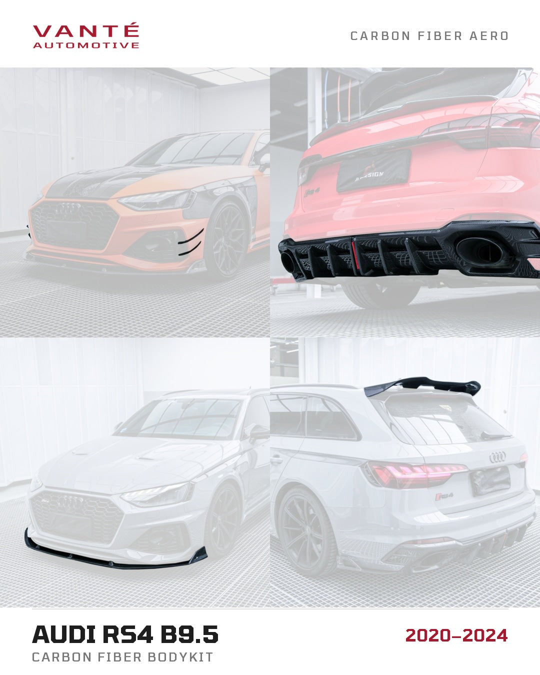 Audi RS4 B9.5 Carbon Fibre Bodykit