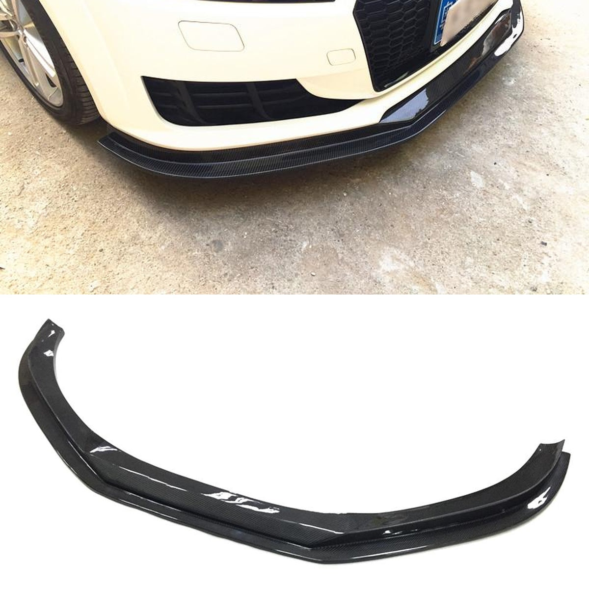 Audi TT 8S (MK3) Carbon Fiber Front Splitter Lip V2
