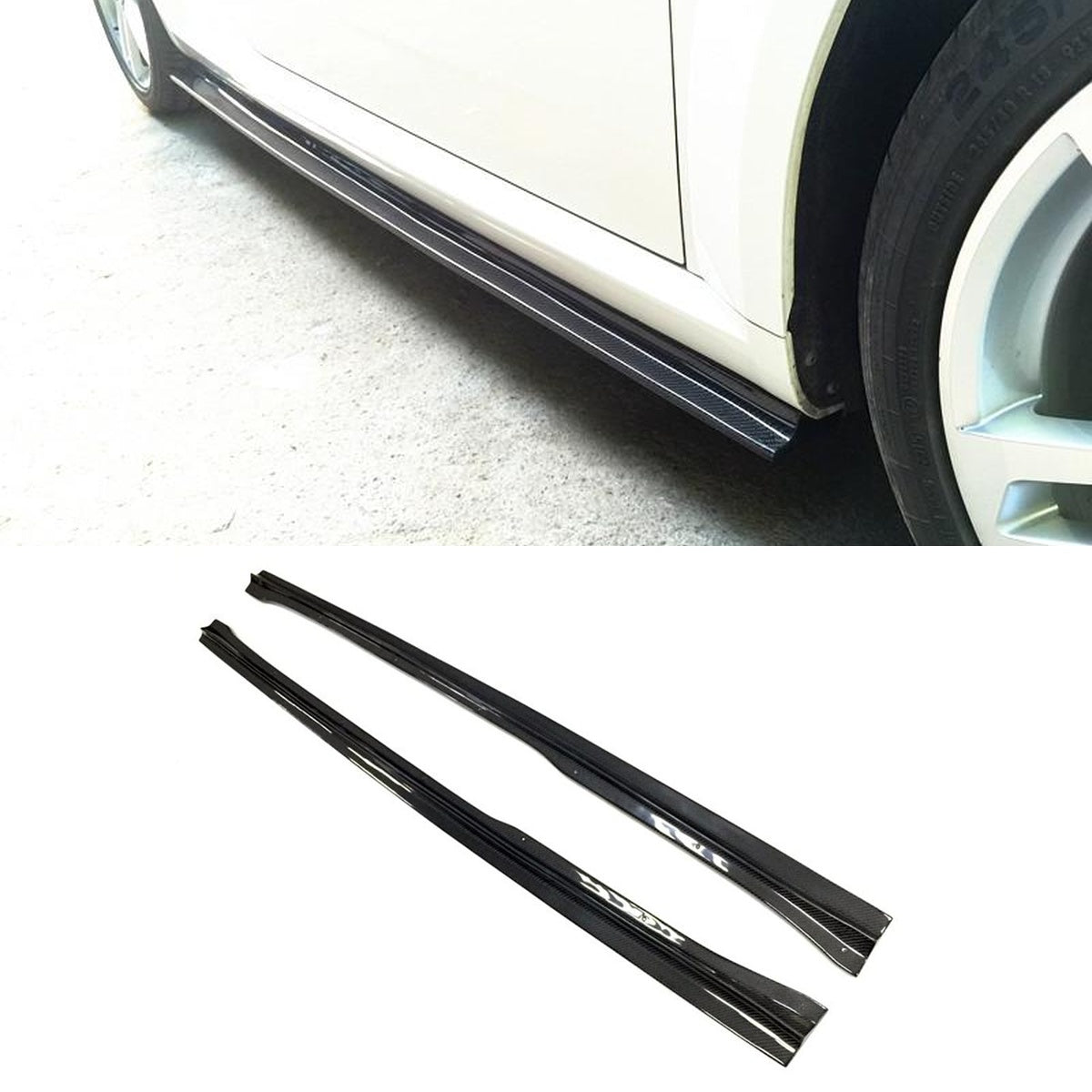 Audi TT 8S (MK3) Carbon Fiber Side Skirts Lip