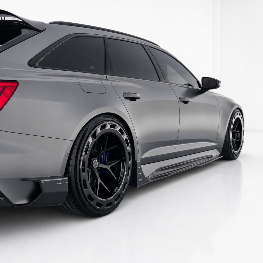 Labio Faldones Laterales Fibra de Carbono Audi RS6/RS7 C8