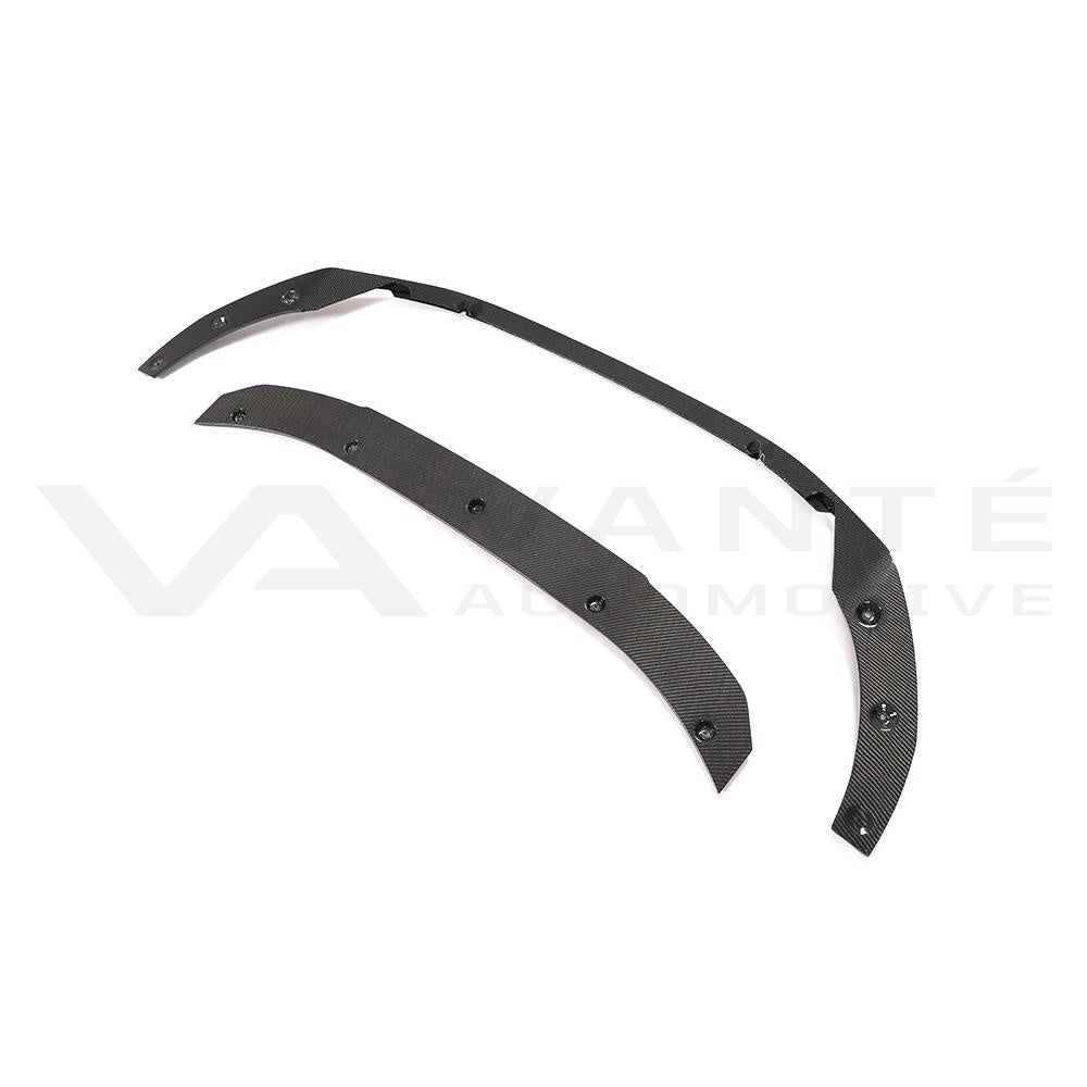 Audi A4 S-Line / S4 B9.5 Divisor de Labio Delantero de Fibra de Carbono