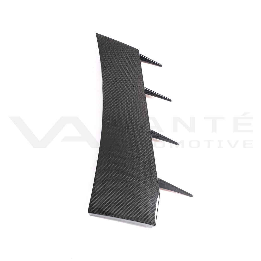 Audi R8 4S Carbon Fiber Front Bumper Blades Canards