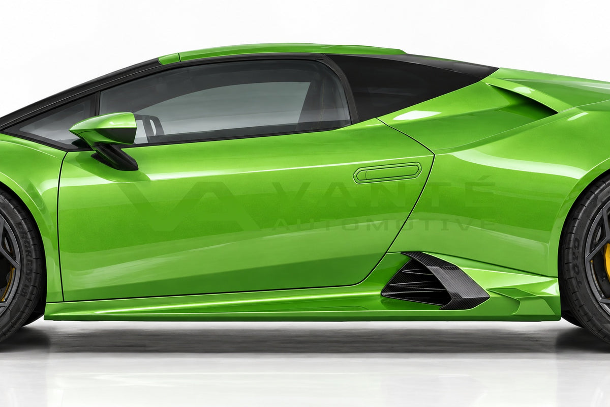 Lamborghini Huracan Evo Carbon Fibre Side Skirt Vent Trims