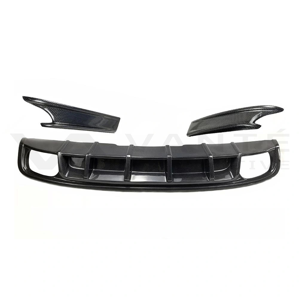 Audi S4 B9 Carbon Fibre Rear Bumper Diffuser with Splitter