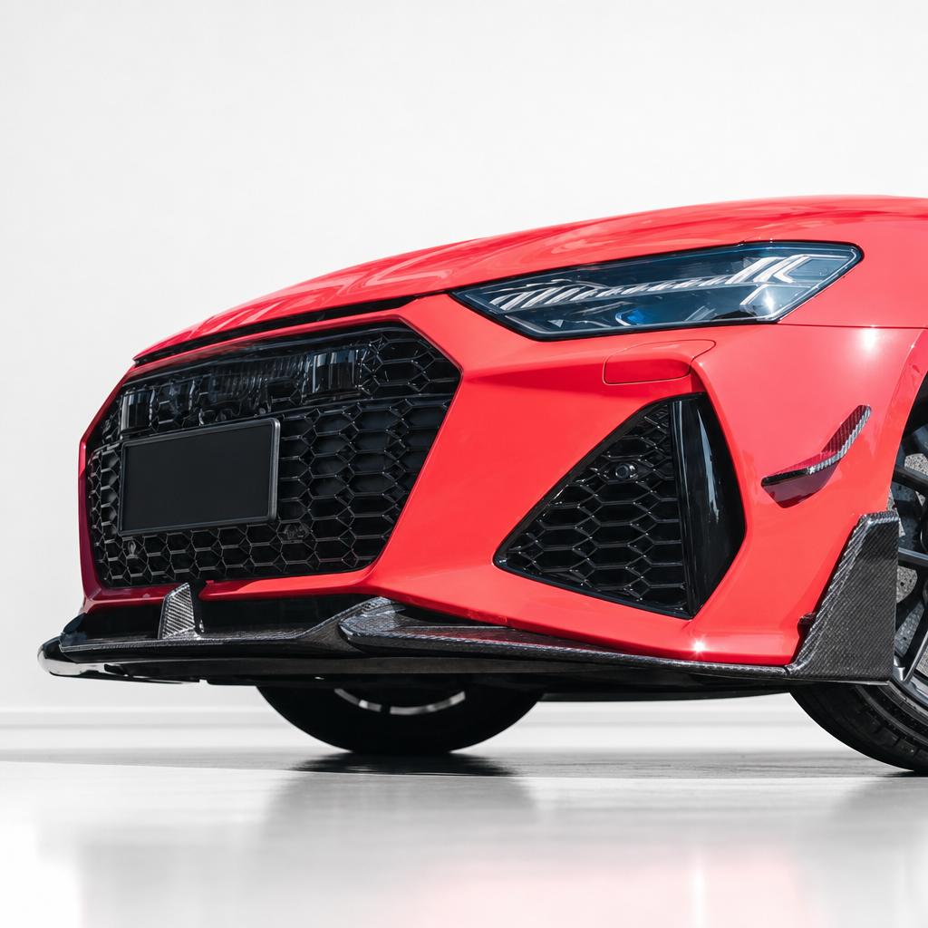 Labio Divisor Frontal Fibra de Carbono Audi RS6/RS7 C8 V2