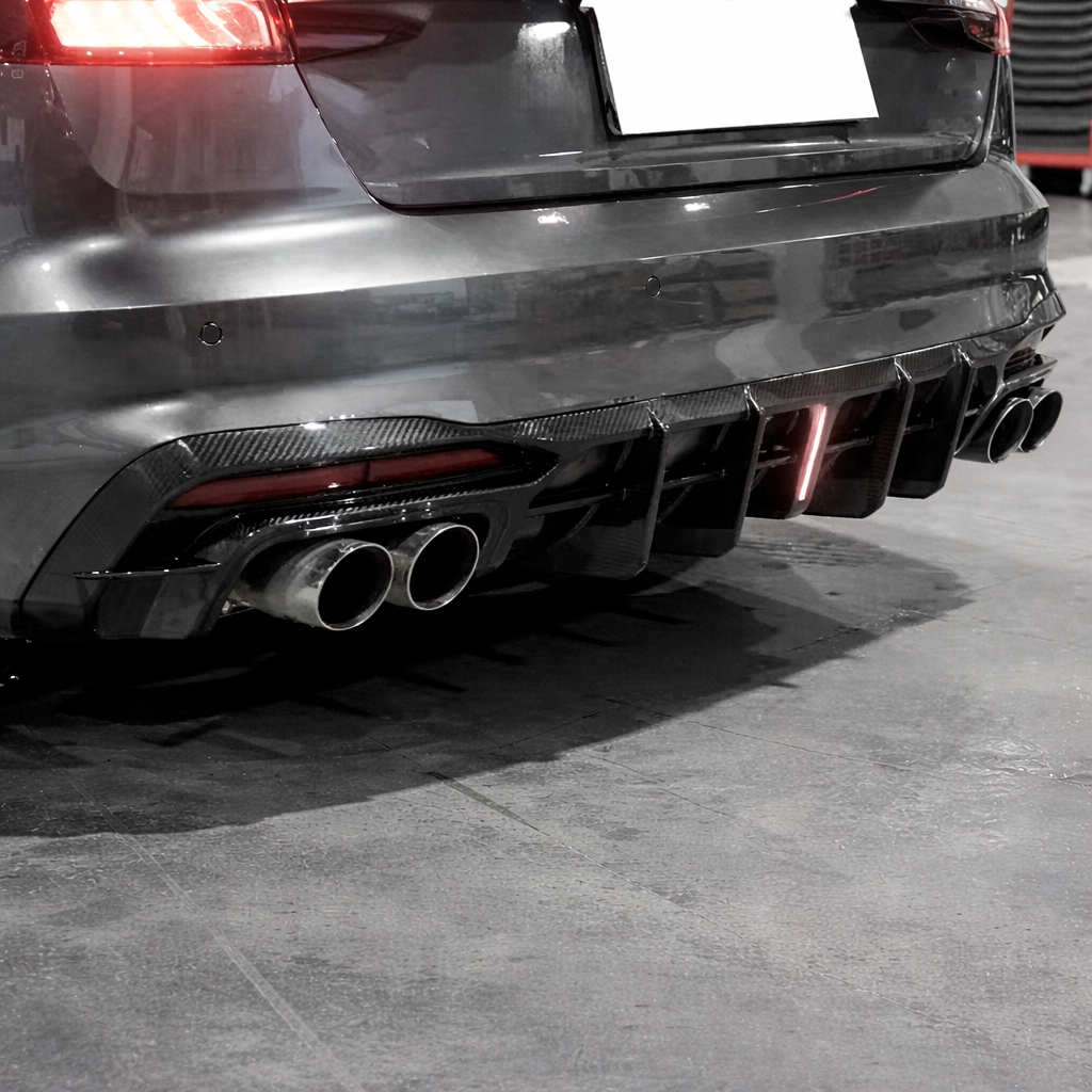 Audi S4/RS4 B9.5 Carbon Fiber Rear Diffuser V1 image 2