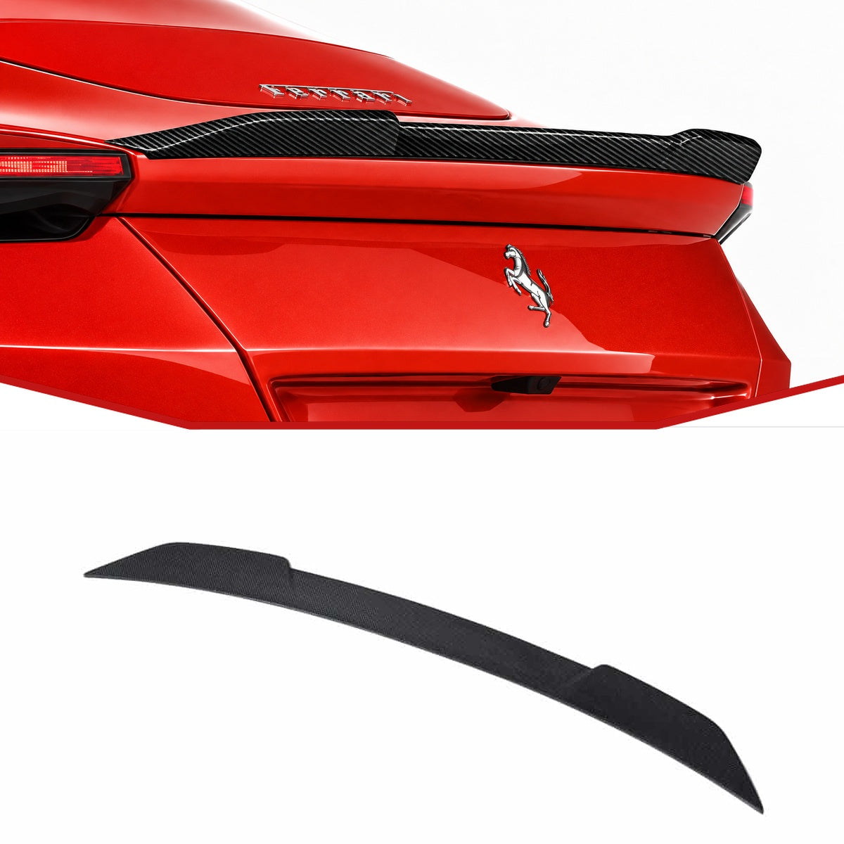 Ferrari Roma Spoiler Posteriore in Carbonio