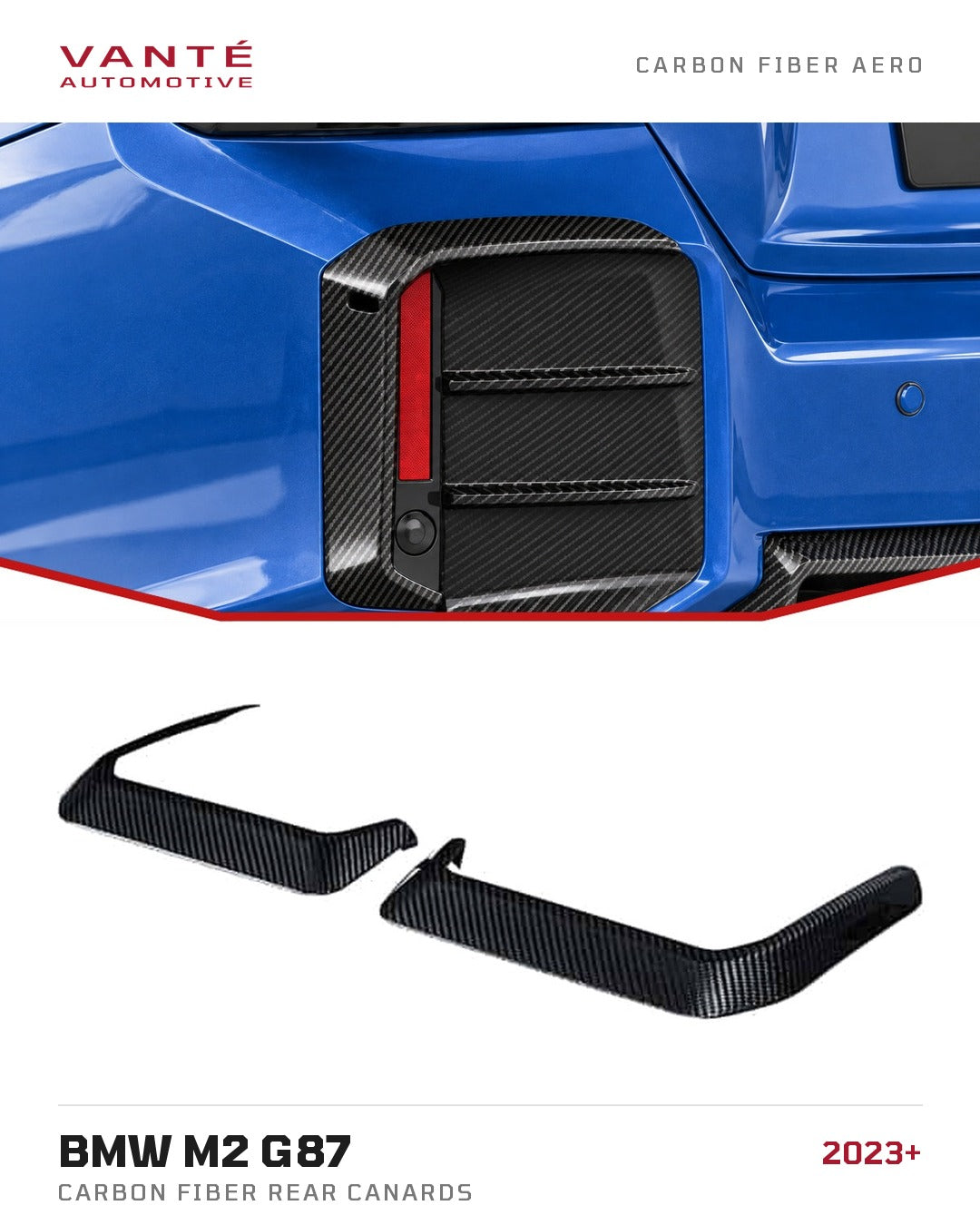 BMW M2 G87 Carbon Fibre Rear Canards