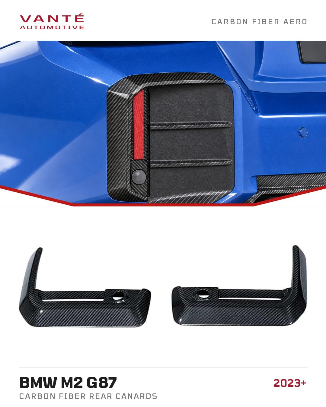 BMW M2 G87 Carbon Fibre Rear Canards