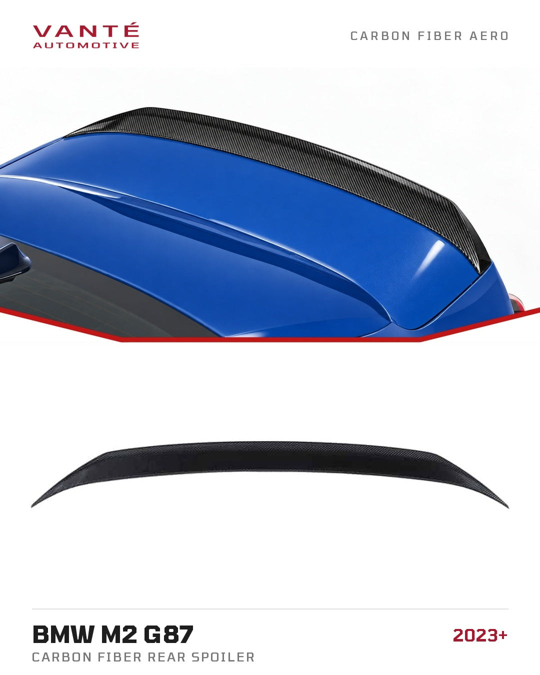 BMW M2 G87 Carbon Fibre Rear Spoiler