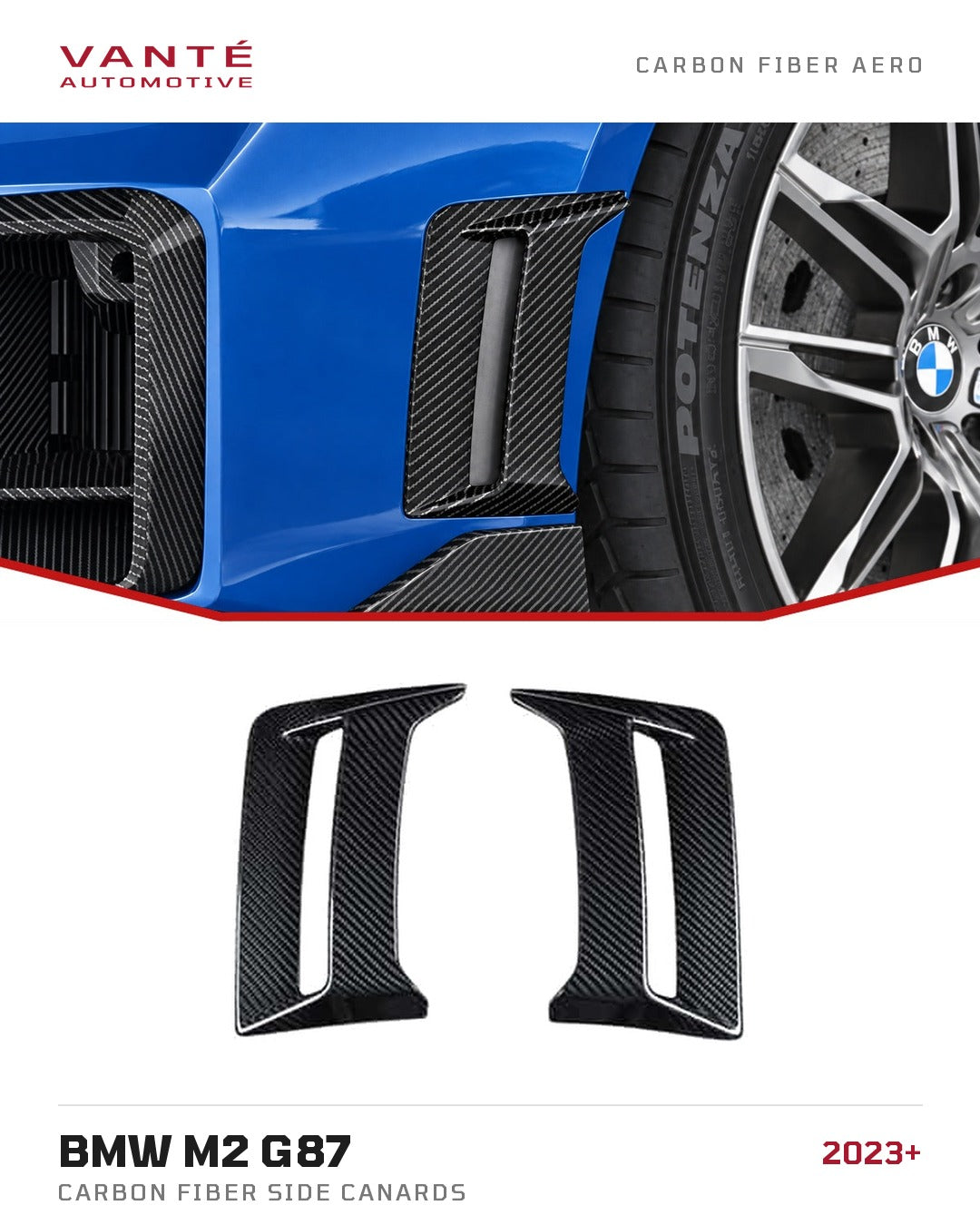 BMW M2 G87 Carbon Fibre Side Canards