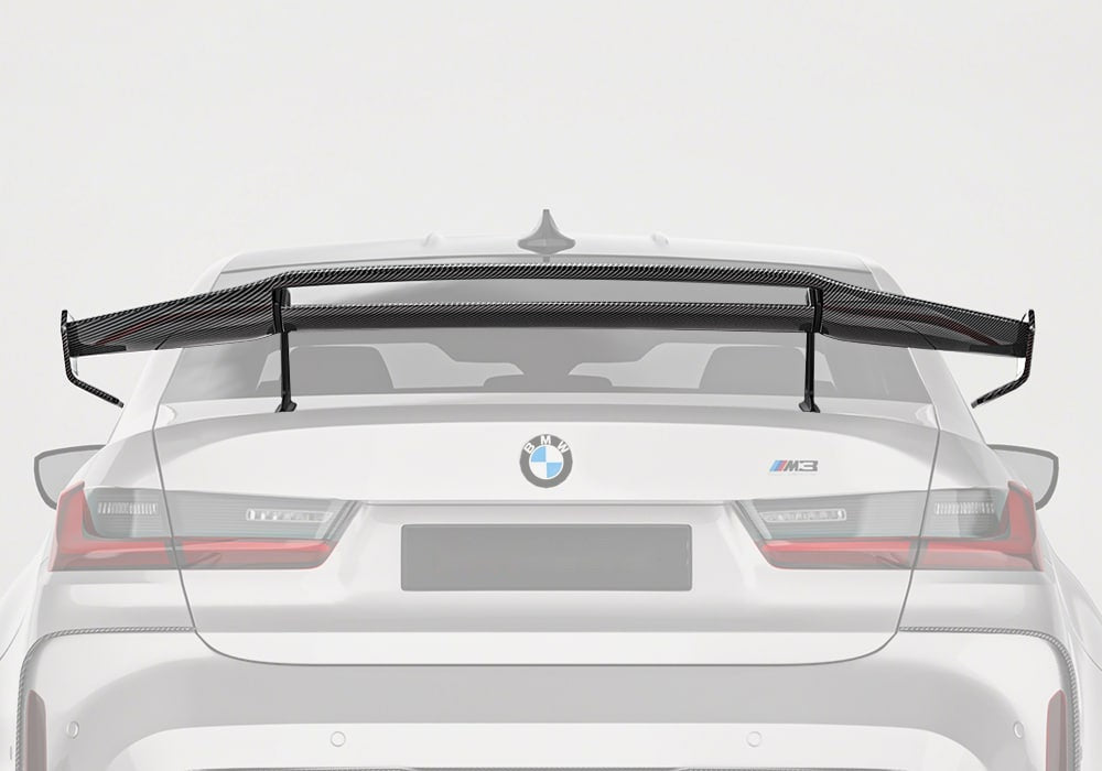 BMW M3 G80 Carbon Fibre Rear Spoiler Ver.1 - aggressive lightweight boot lid upgrade