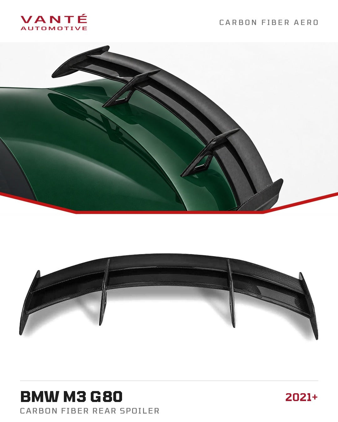 BMW M3 G80 Carbon Fibre Rear Spoiler