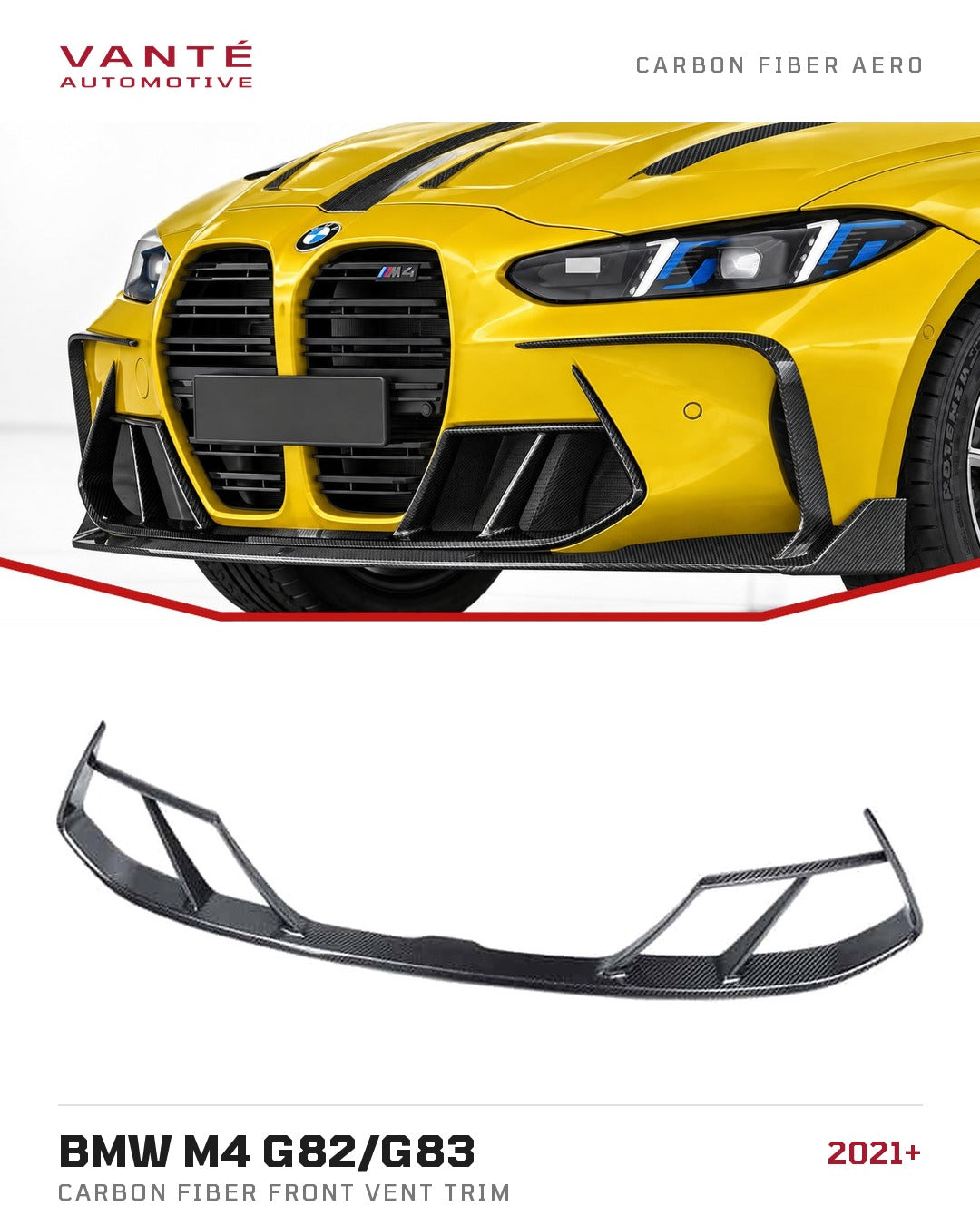 BMW M4 G82/G83 Carbon Fibre Front Vent Trim