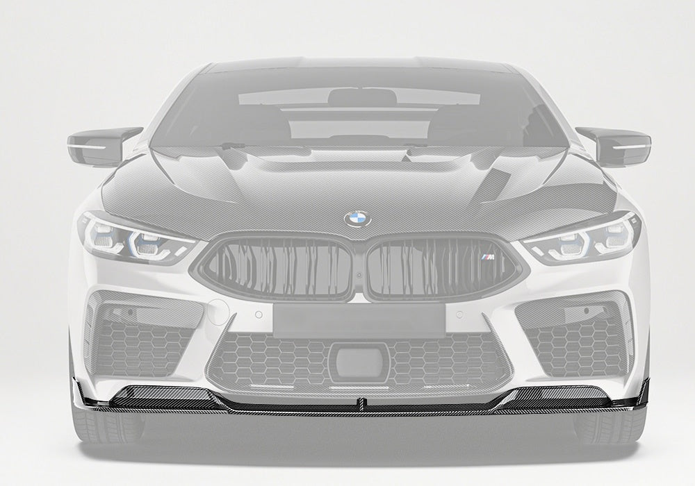 BMW M8 F91 F92 F93 Carbon Fibre Front Lip - aggressive aerodynamic splitter upgrade