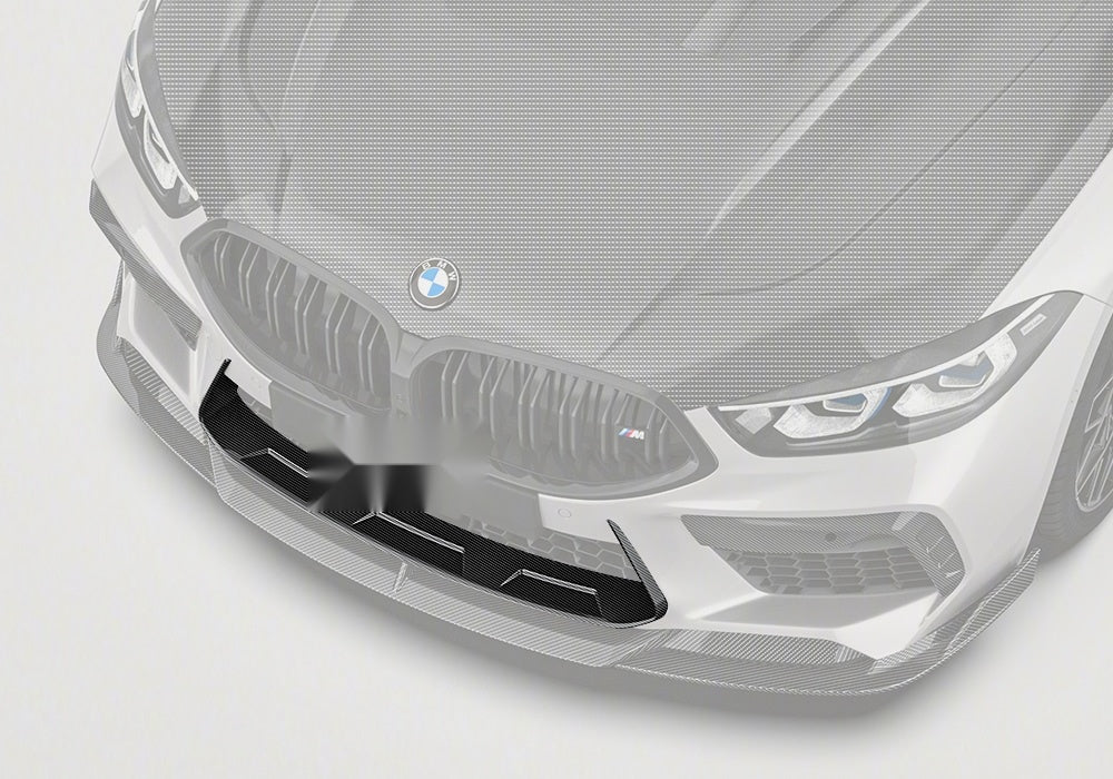 BMW M8 F91 F92 F93 Carbon Fibre Front Vent Trim - gloss weave OEM fitment upgrade