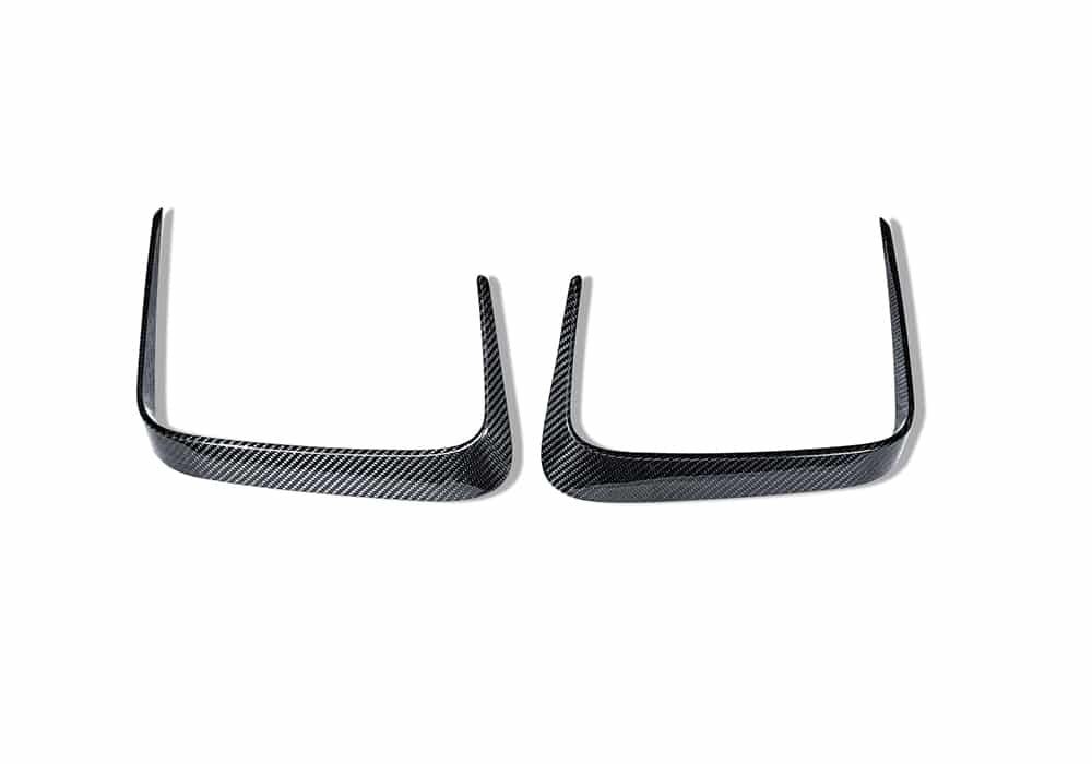 BMW M8 F91 F92 F93 Carbon Fibre Rear Canards - race-inspired aerodynamic rear bumper upgrade
