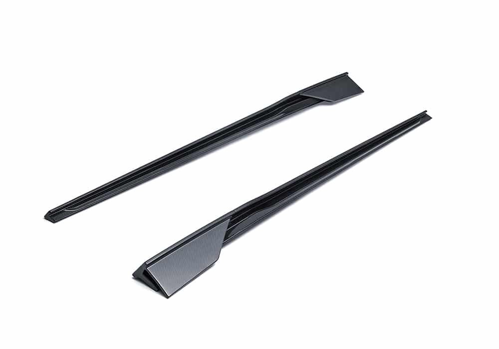 BMW M8 F91 F92 F93 Carbon Fibre Side Skirts - gloss finish aerodynamic upgrade