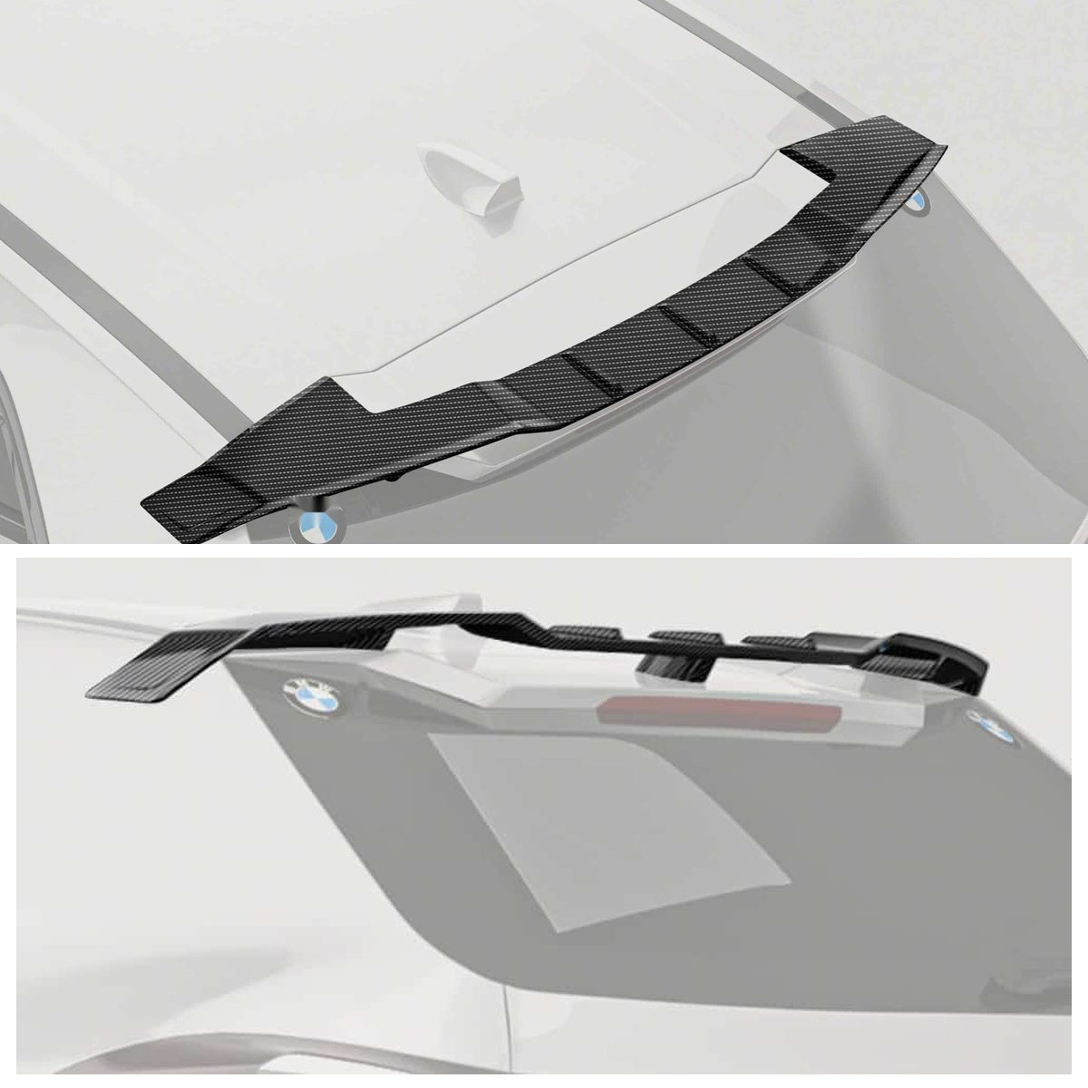 BMW XM G09 Carbon Fibre Rear Spoiler - aerodynamic SUV roofline upgrade