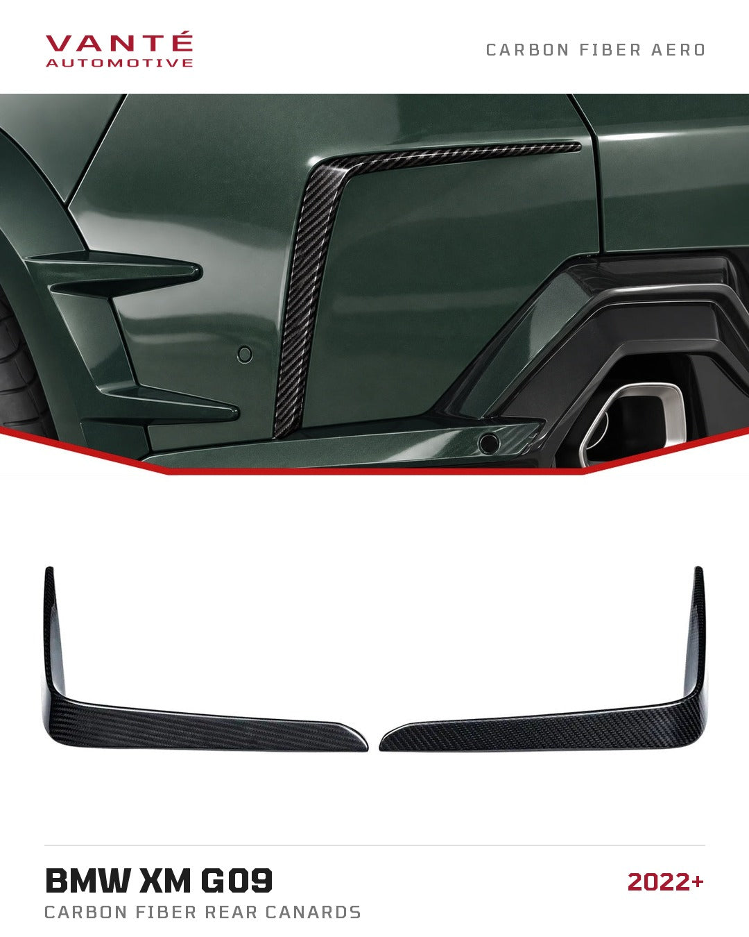 BMW XM G09 Carbon Fibre Rear Canards