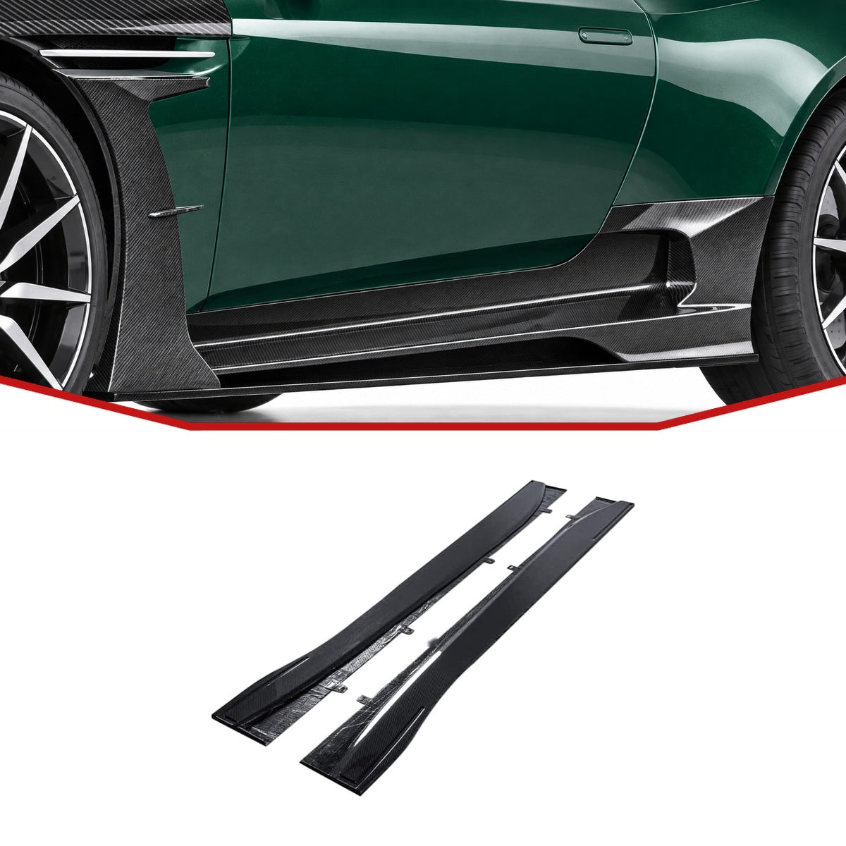 Aston Martin DB11 Carbon Fibre Lower Side Skirts