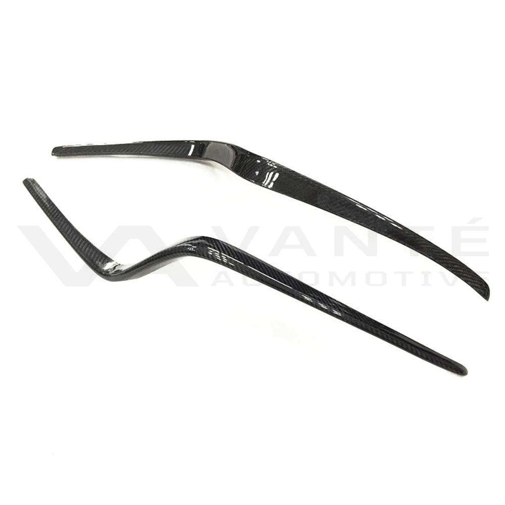 Porsche Macan 95B.1 Carbon Fibre Front Bumper Air Vent Fins Canards