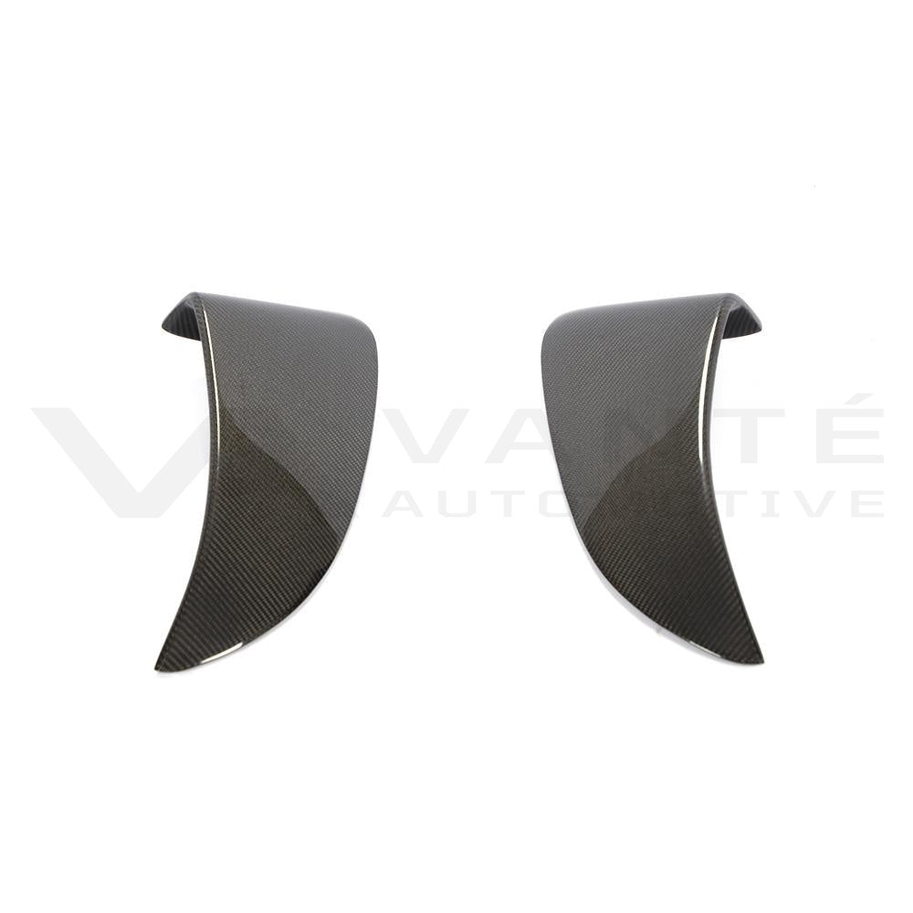 Porsche 718 Boxster Cayman 982 Carbon Fibre Rear Side Door Vents Trim Cover
