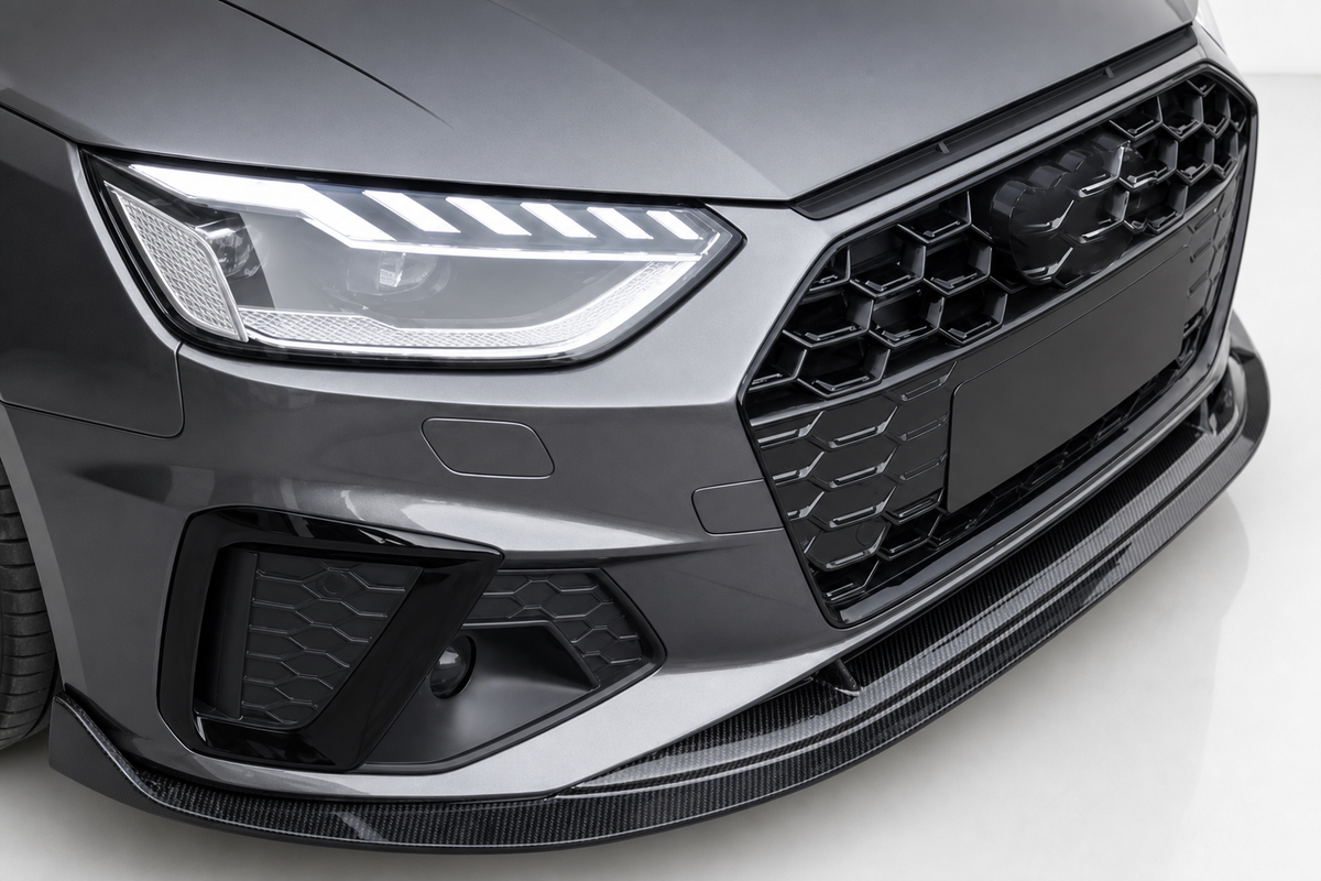 Lèvre avant en fibre de carbone sèche Audi A4 S-Line S4 B9.5