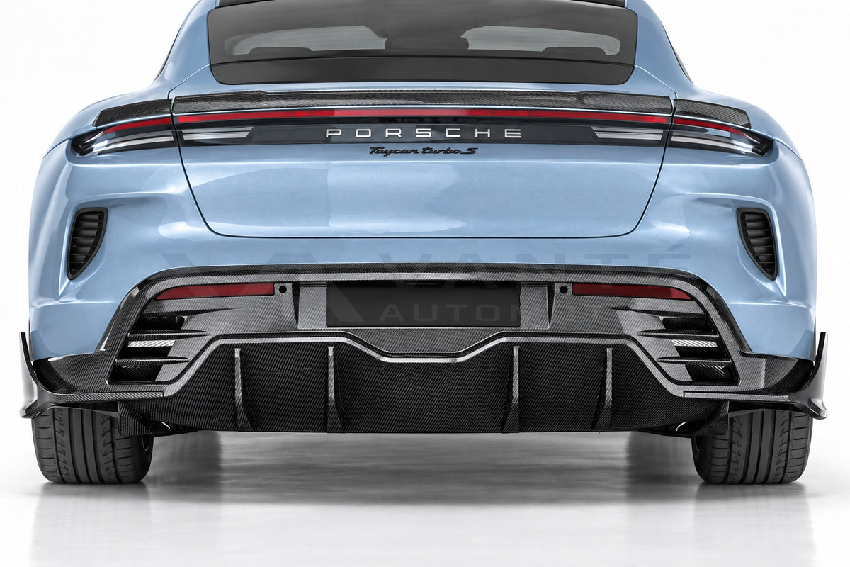 Porsche Taycan (2025+) Carbon Fibre Rear Diffuser – image 3