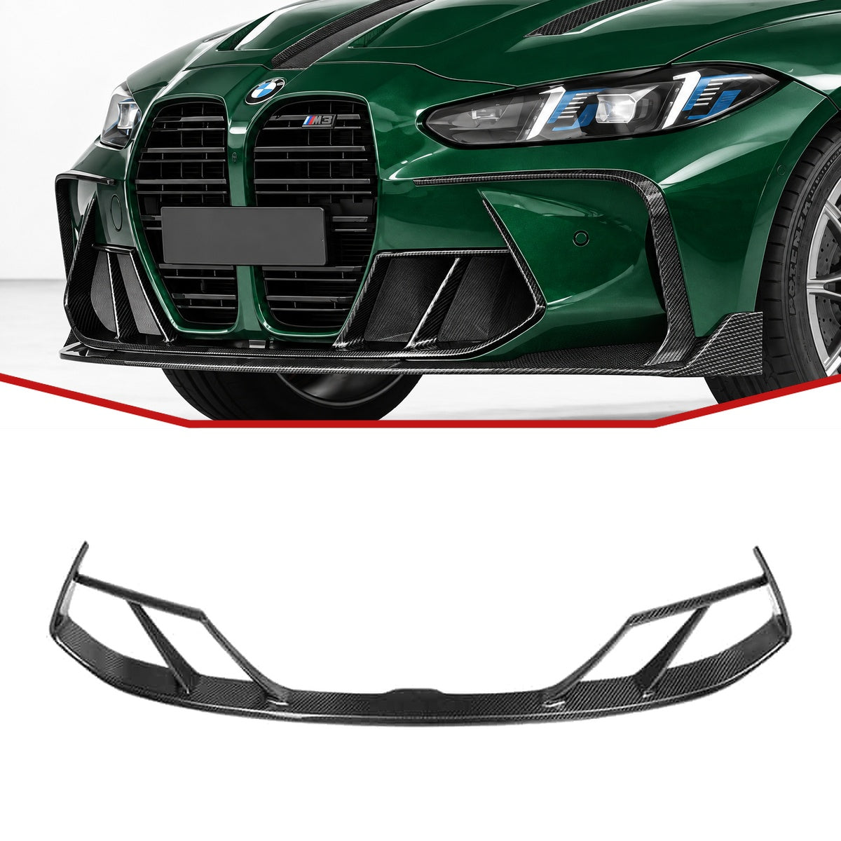 BMW M3 G80 Carbon Fibre Front Vent Trim