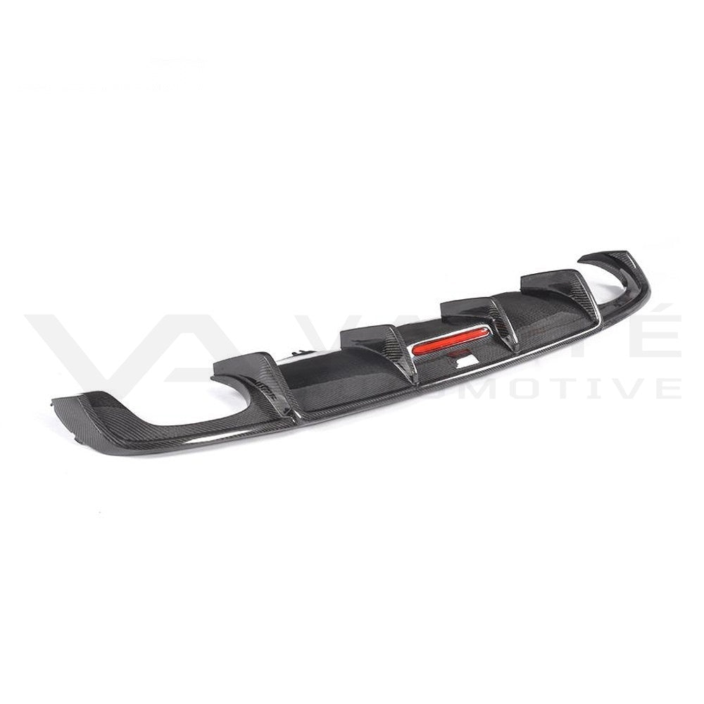 Diffuseur de pare-chocs arrière en fibre de carbone pour Audi A4 S-Line / S4 B9